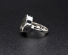 Sterling Silver Green Amethyst Ring Size 7