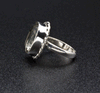 Sterling Silver Green Amethyst Ring Size 7