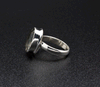 Sterling Silver Green Amethyst Ring Size 7