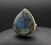 Sterling Silver Labradorite Ring Size 7