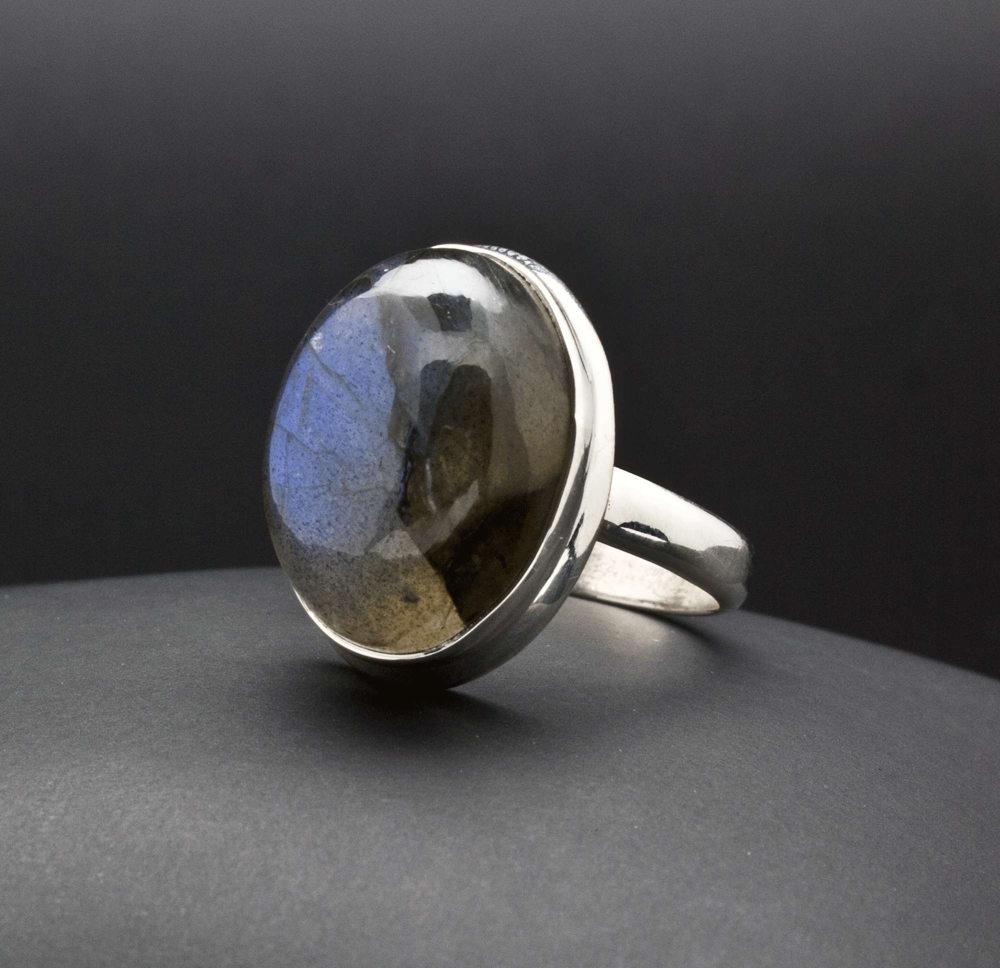Sterling Silver Labradorite Ring Size 7