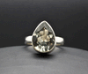 Sterling Silver Green Amethyst Ring Size 7