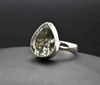 Sterling Silver Green Amethyst Ring Size 7