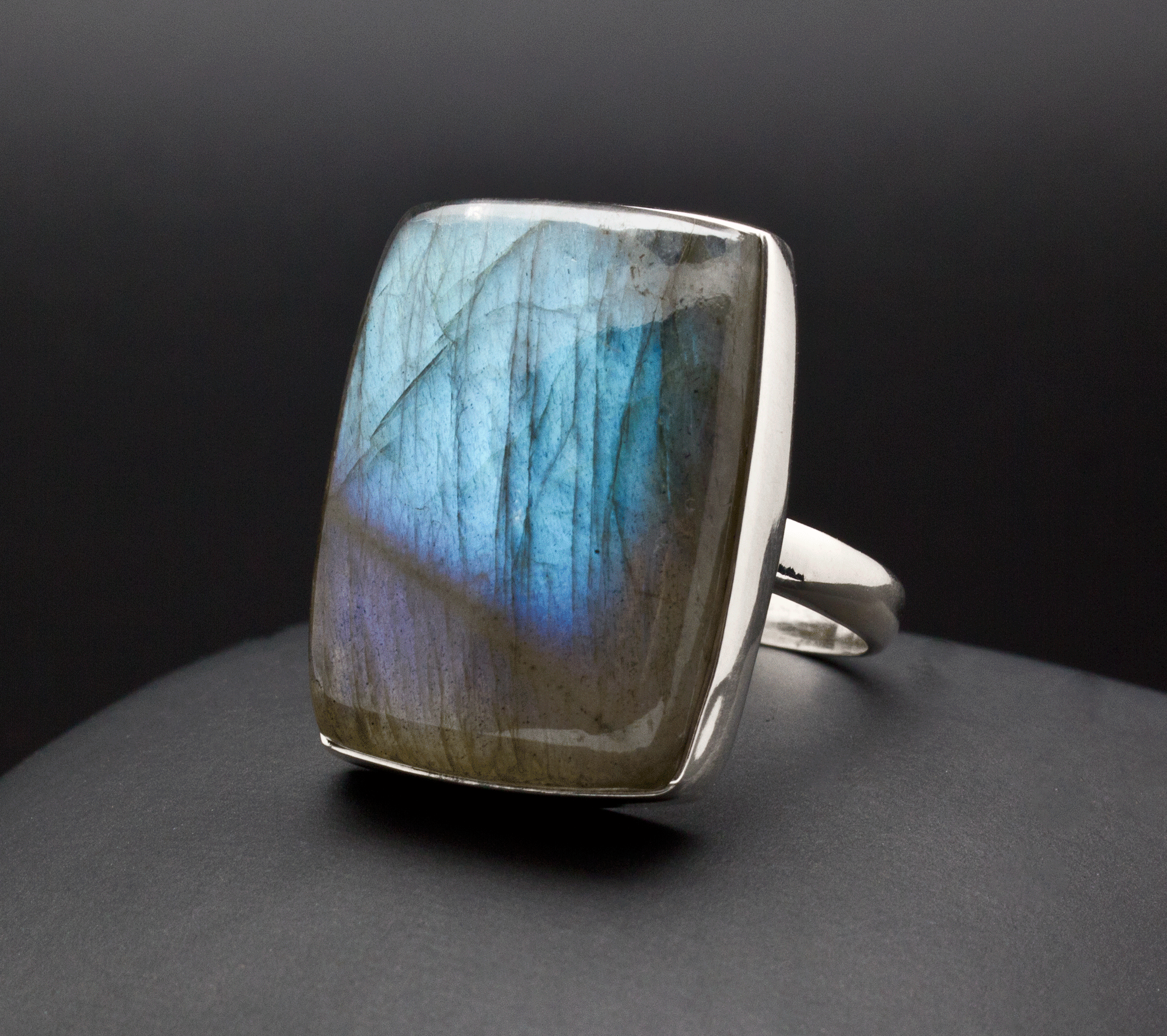 Sterling Silver Labradorite Ring Size 7