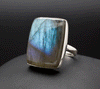 Sterling Silver Labradorite Ring Size 7