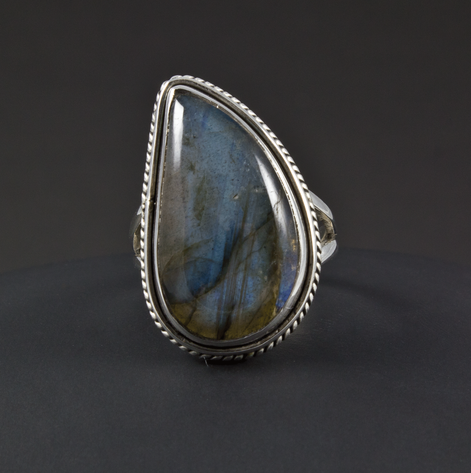 Sterling Silver Labradorite Ring Size 7