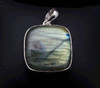 Sterling Silver Labradorite Pendant