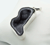Sterling Silver Agate Druzy Geode Pendant