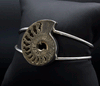 Sterling Silver Pyritized Ammonite Bracelet