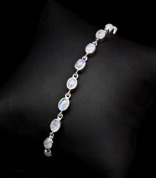 Sterling Silver Moonstone Bracelet