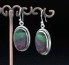 Sterling Silver Ruby In Zoisite Earrings