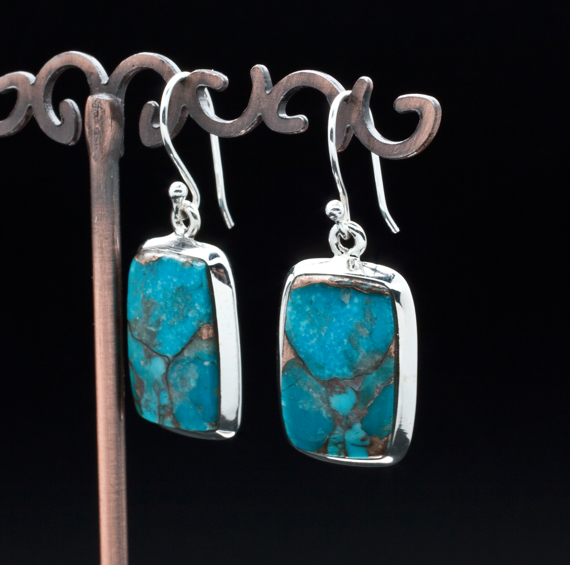 Sterling Silver Turquoise Earrings