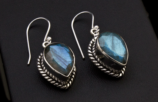 Sterling Silver Labradorite Earrings