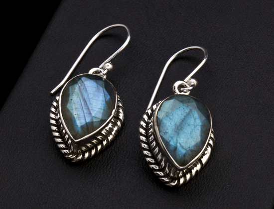 Sterling Silver Labradorite Earrings
