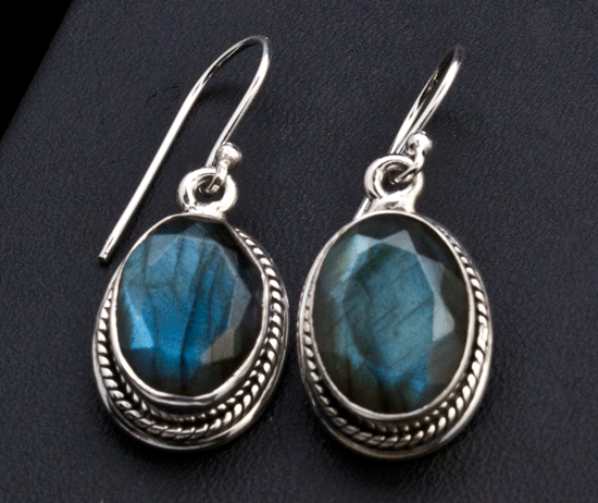 Sterling Silver Labradorite Earrings