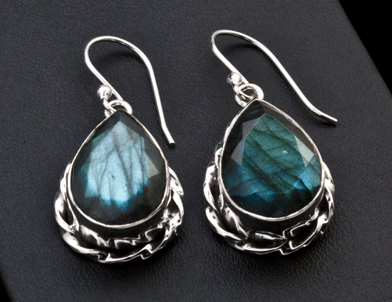 Sterling Silver Labradorite Earrings