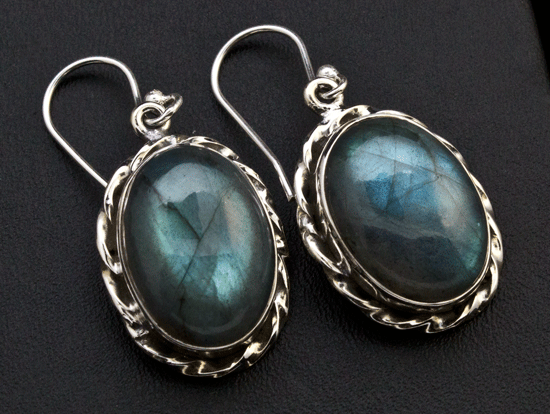 Sterling Silver Labradorite Earrings