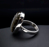 Sterling Silver Carved Labradorite Ring Size 7
