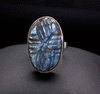 Sterling Silver Carved Labradorite Ring Size 7