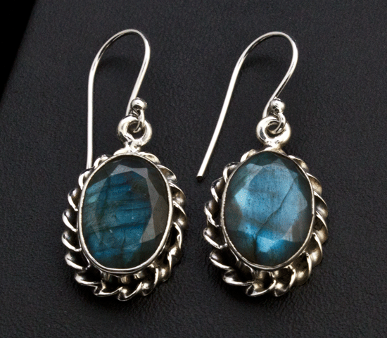 Sterling Silver Labradorite Earrings