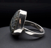 Sterling Silver Carved Labradorite Ring Size 8