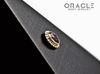 14k Moldavite Oval Threadless Gold End