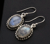 Sterling Silver Moonstone Earrings