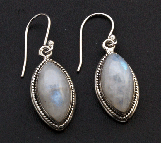 Sterling Silver Moonstone Earrings
