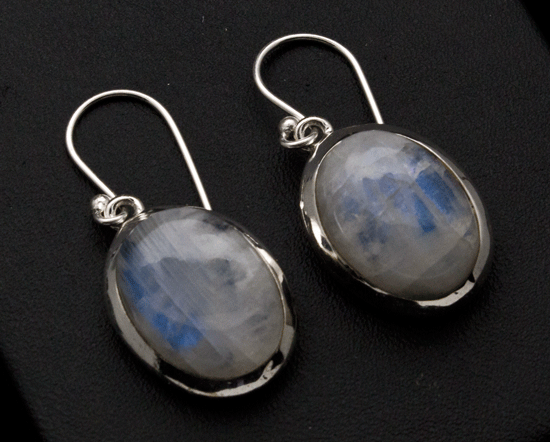 Sterling Silver Moonstone Earrings
