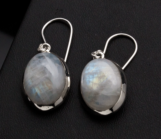 Sterling Silver Moonstone Earrings