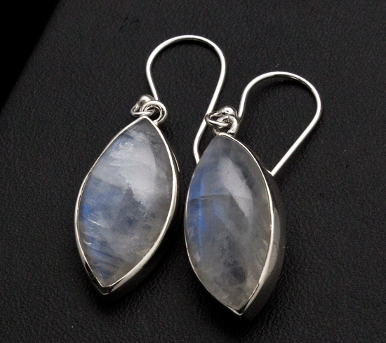 Sterling Silver Moonstone Earrings