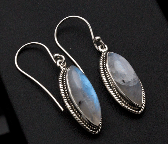 Sterling Silver Moonstone Earrings