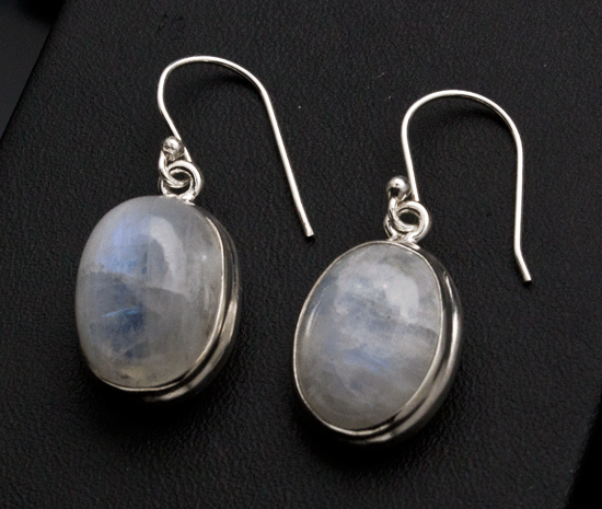 Sterling Silver Moonstone Earrings