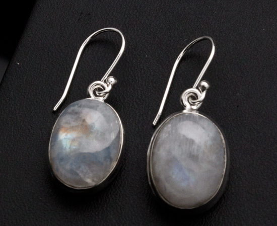 Sterling Silver Moonstone Earrings
