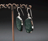 Sterling Silver Moss Agate Earrings