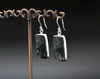Sterling Silver Moss Agate Earrings