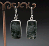 Sterling Silver Moss Agate Earrings
