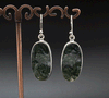 Sterling Silver Moss Agate Earrings