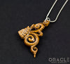 Carved Fossilized Mammoth Ivory Pendant with Chain