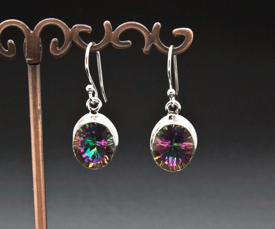 Sterling Silver Mystic Topaz Earrings