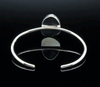 Sterling Silver Raw Moonstone Bracelet