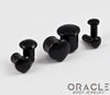 Single Flare Heart Front Black Onyx Plugs