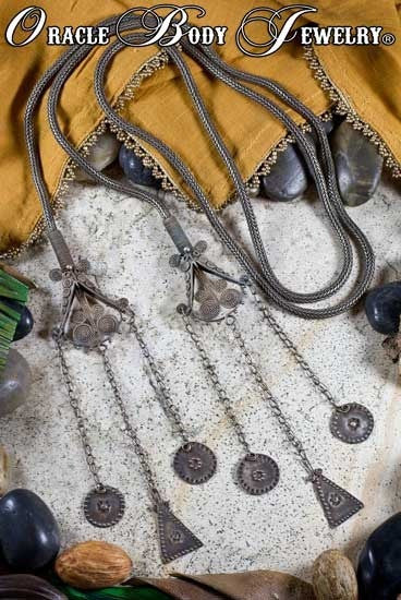 Old Pair Of Man's and Woman's Ceremonial Timor Neck Pieces
