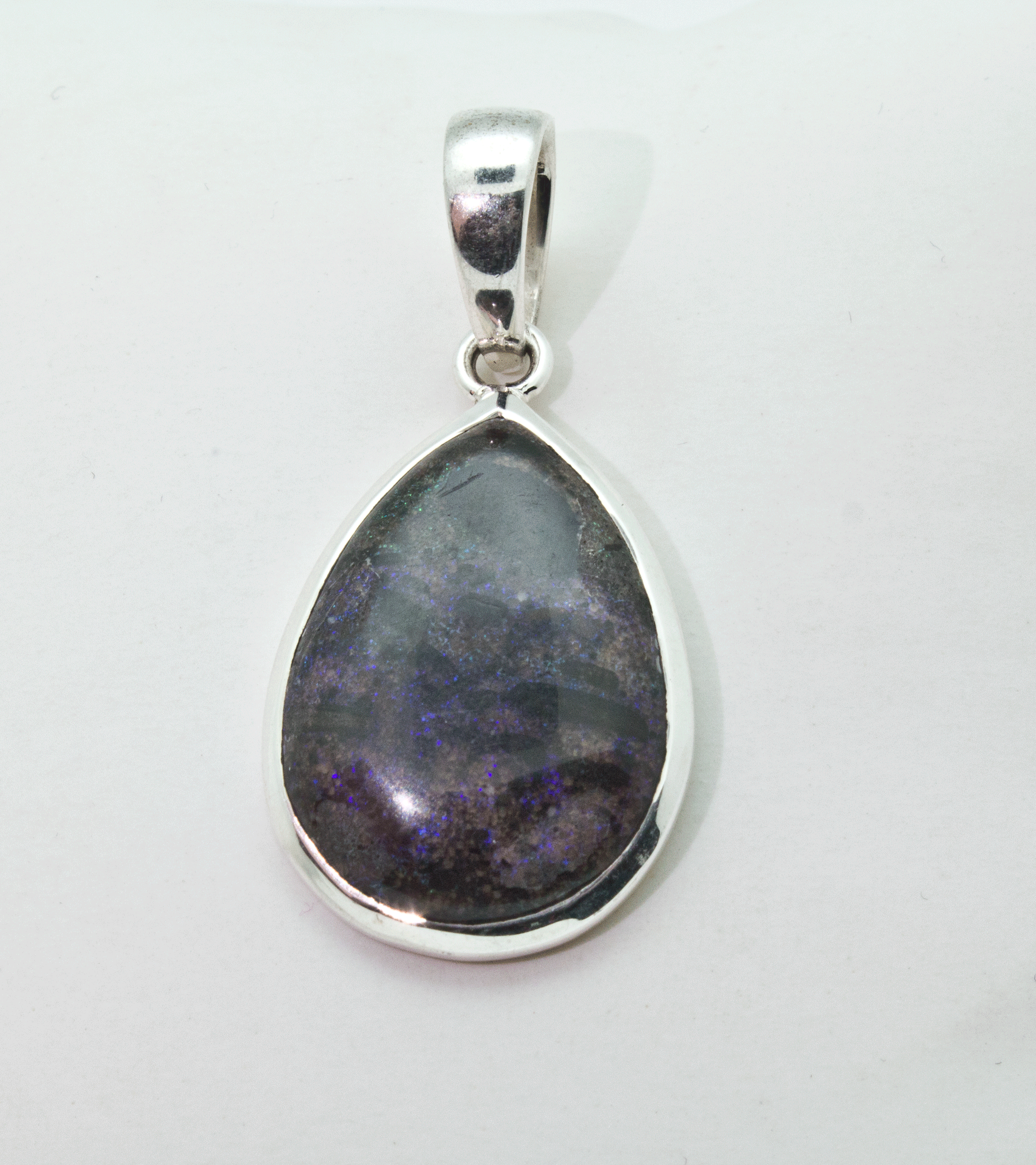 Sterling Silver Matrix Opal Pendant