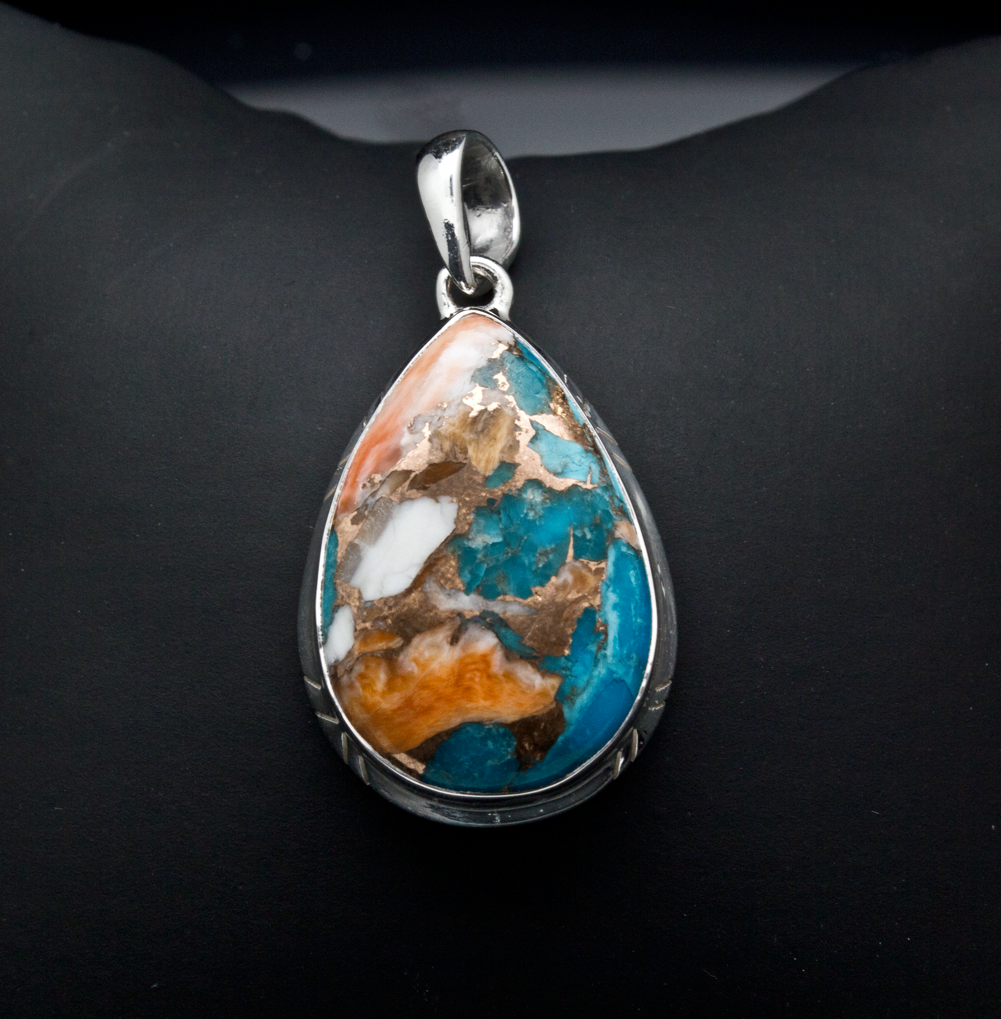 Sterling Silver Spiny Oyster Pendant
