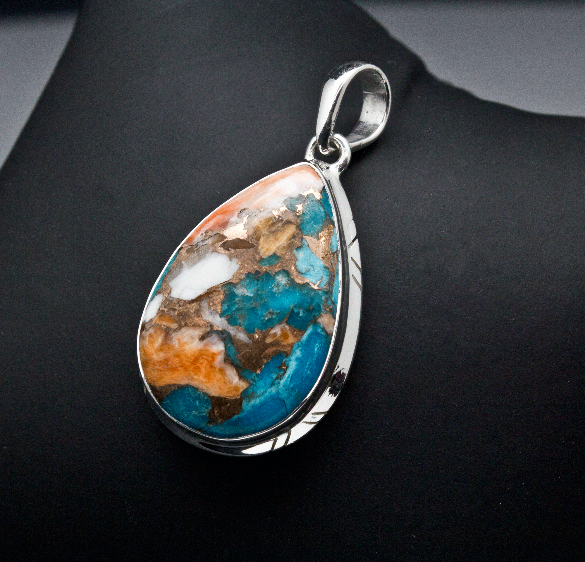 Sterling Silver Spiny Oyster Pendant