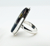 Sterling Silver Rainbow Fluorite Ring Size 7