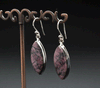 Sterling Silver Rhodonite Earrings
