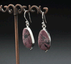 Sterling Silver Rhodonite Earrings