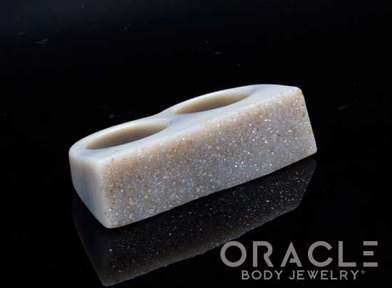 Druzy Agate Double Finger Ring Size 8.5 and 10